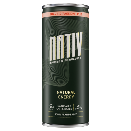 NATIV Natural Energy Drink – Guava & Passion Fruit (12 x 250ml)